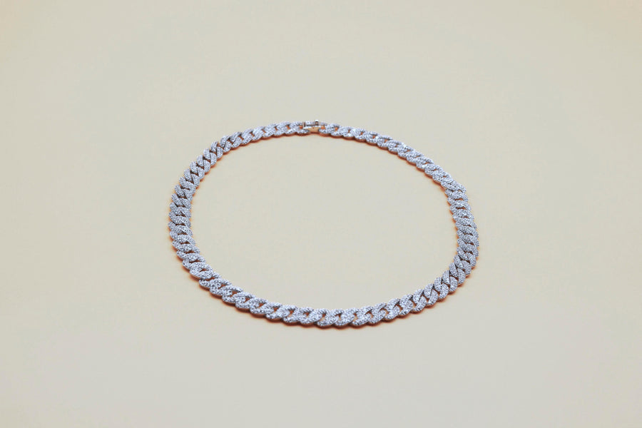 Pave Medium Link Necklace